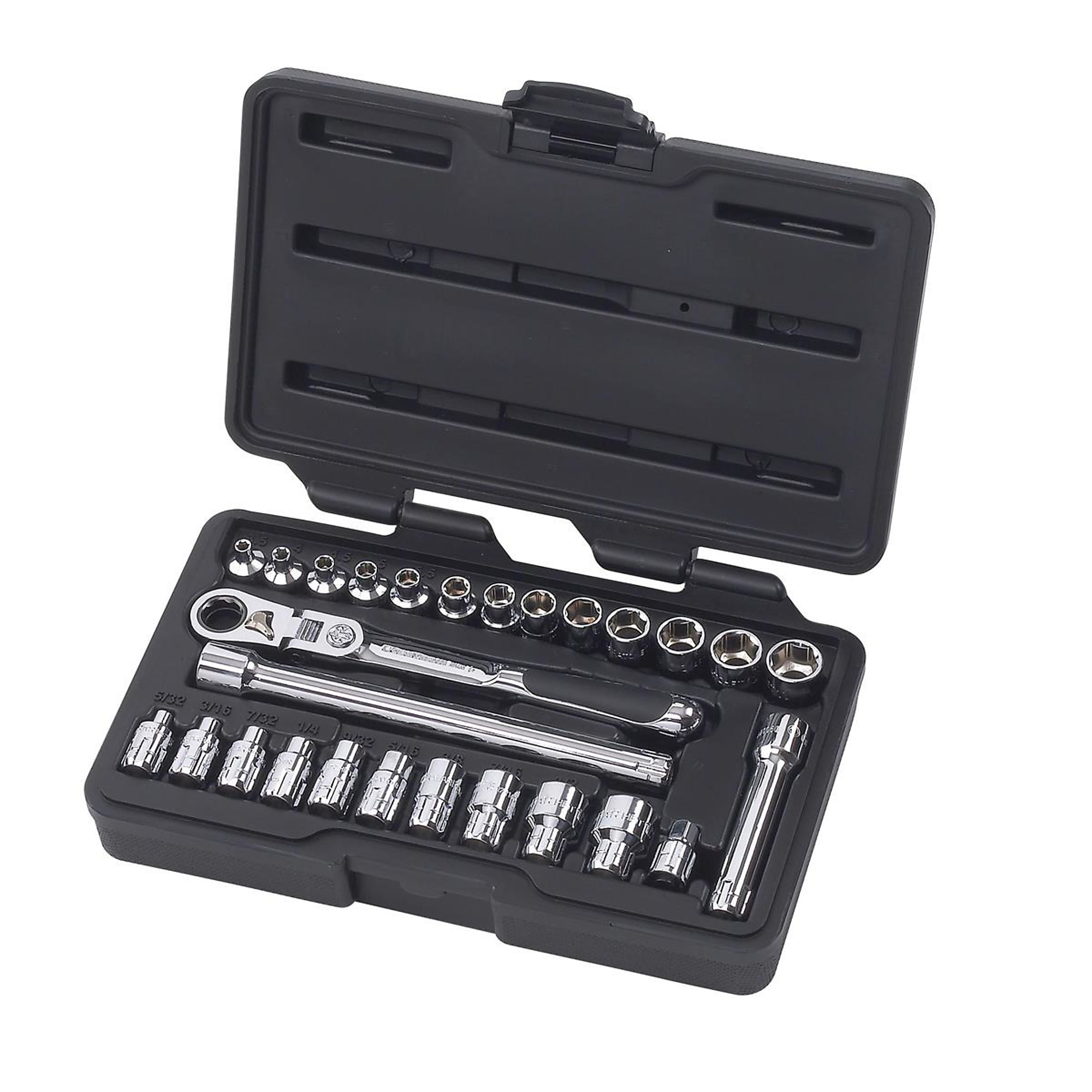 GearWrench Pass-Thru Socket Set — 27-Piece, 1/4in., Model# KDT891427